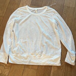 White mesh shirt size large